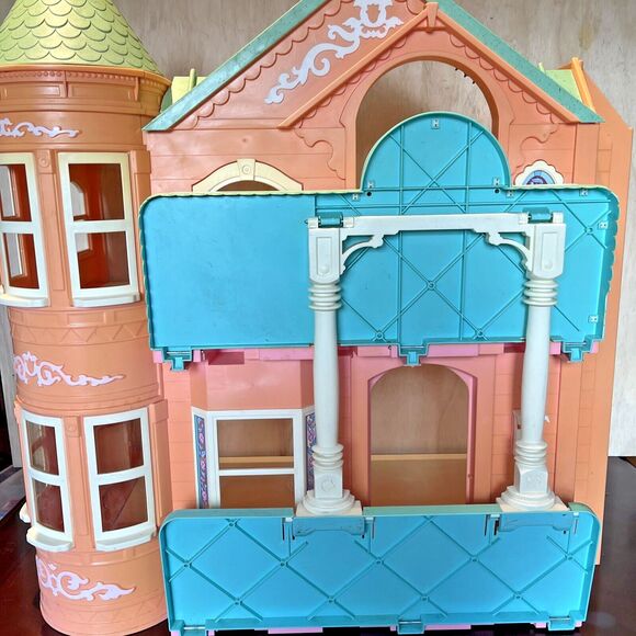 Barbie Dream House VINTAGE Folding Victorian Working Elevator Mansion 1995 MAtte - Picture 6 of 16